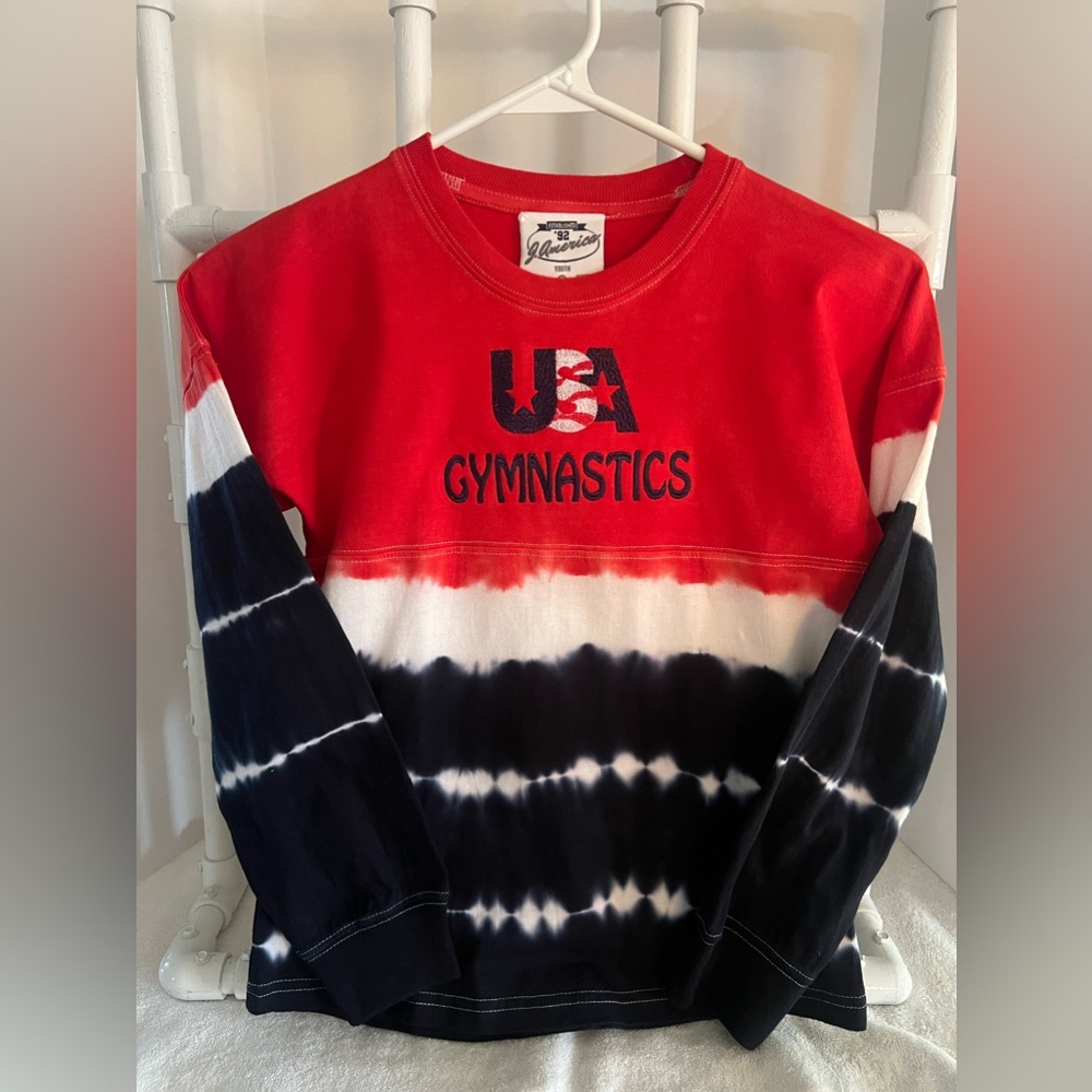 Tye dye USA Gymnastics Shirt
